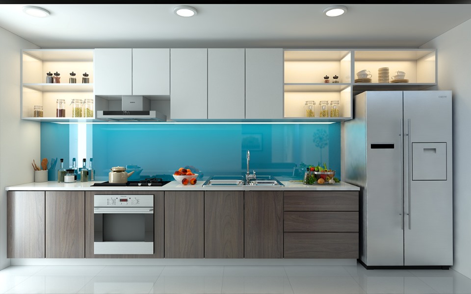 tủ bếp bằng Acrylic nhiều ưu điểm