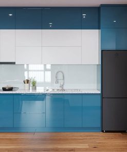 Tủ Bếp Acrylic Màu Xanh Dương 1