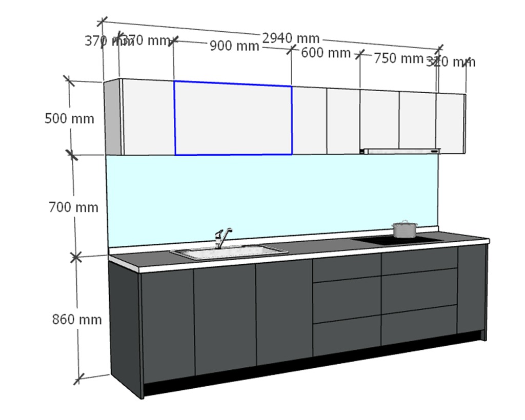 Chiều Cao Tủ Bếp Dưới Là Bao Nhiêu