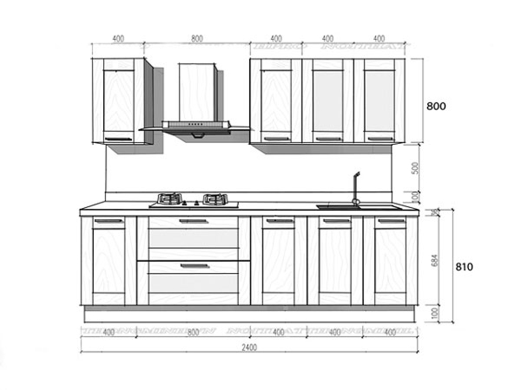 Kích Thước Tủ Bếp Treo Tường