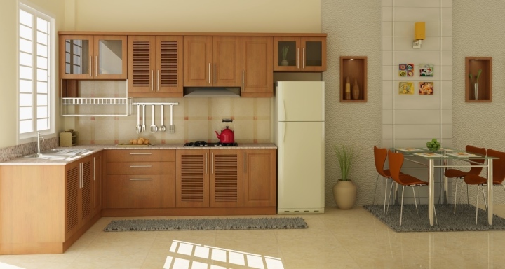 Tủ bếp kết hợp tủ lạnh được không?