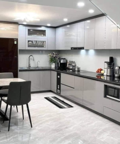 Tủ Bếp Nhựa Picomat Cánh Melamine Cho Biệt Thự 1