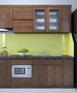 Tủ Bếp Nhựa Picomat Cánh Melamine Màu Nâu 1 Min