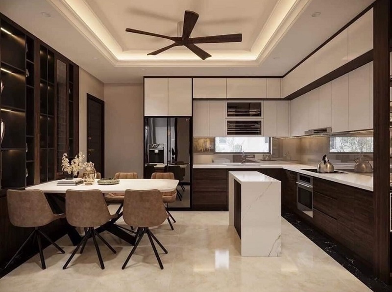 Tủ Bếp Nhựa Picomat Cánh Phủ Melamine