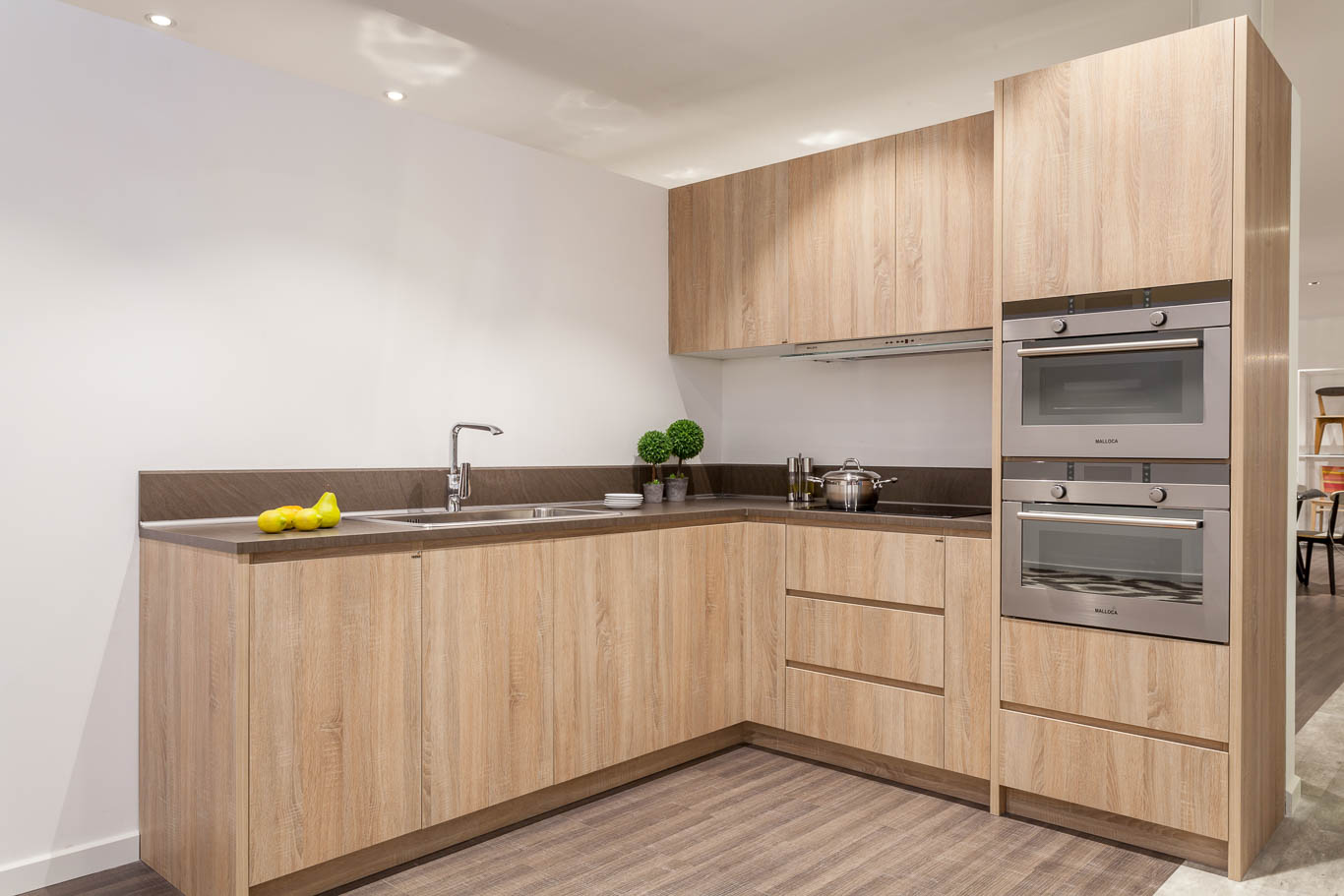 Tủ Bếp Nhựa Picomat Cánh Melamine Hà Nội 1