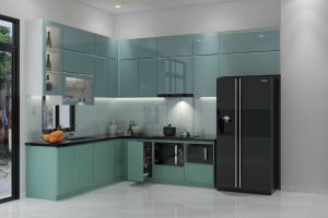 Tủ Bếp Nhựa Picomat Cánh Melamine Hải Phòng 2